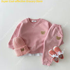Ensemble Bébé Velours – Capuche & Pantalon