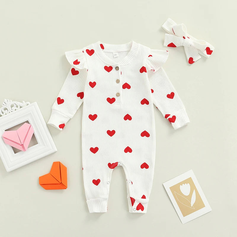 Body Bébé Fille – Cœur & Volant