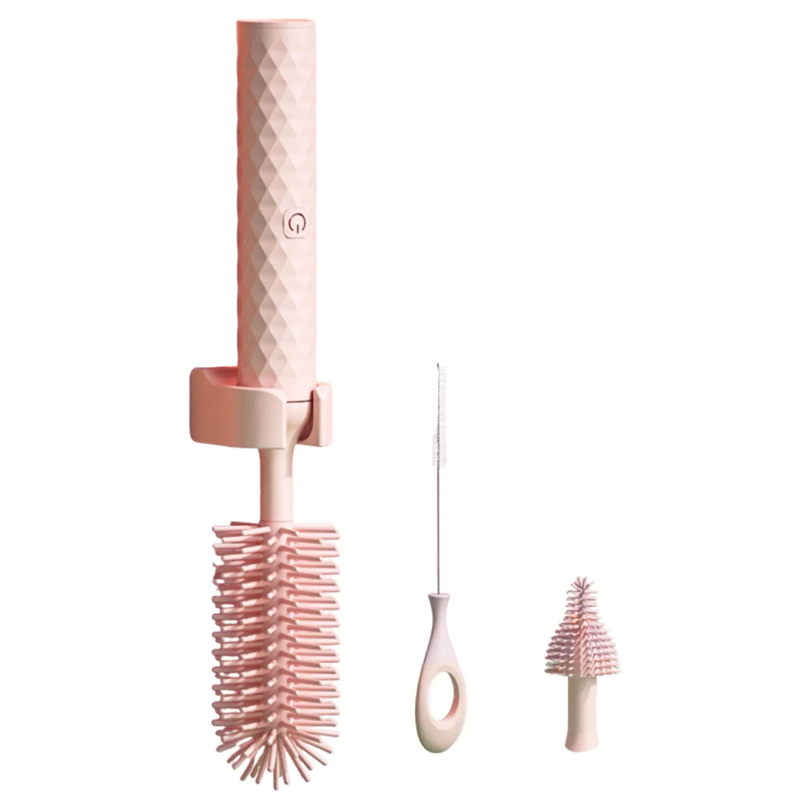 Portable 360 Silicone Bottle Washer Brush Travel Cleaner Set Electric Baby Bottle Cleaning Brush