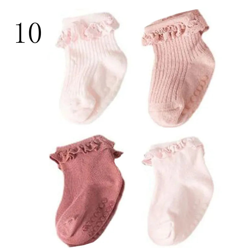 Lot 4 Chaussettes Bébé – Hiver Coton