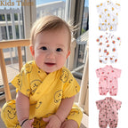 Pyjama Bébé Été 2 Pièces – Haut Cartoon & Short Confortable