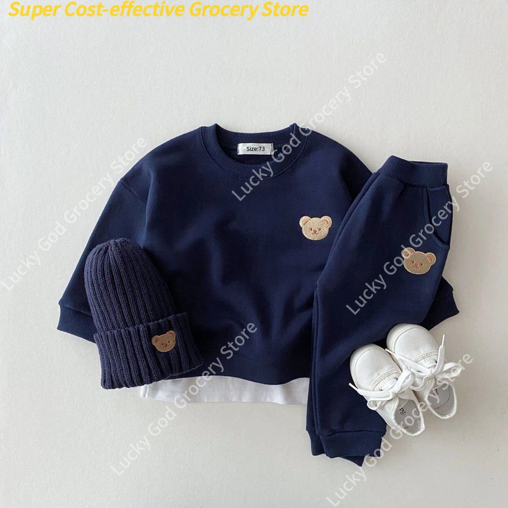 Ensemble Bébé Velours – Capuche & Pantalon