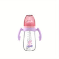 300ml baby bottle, specially designed for infants, easy to hold and clean, with handles for convenient outdoor use