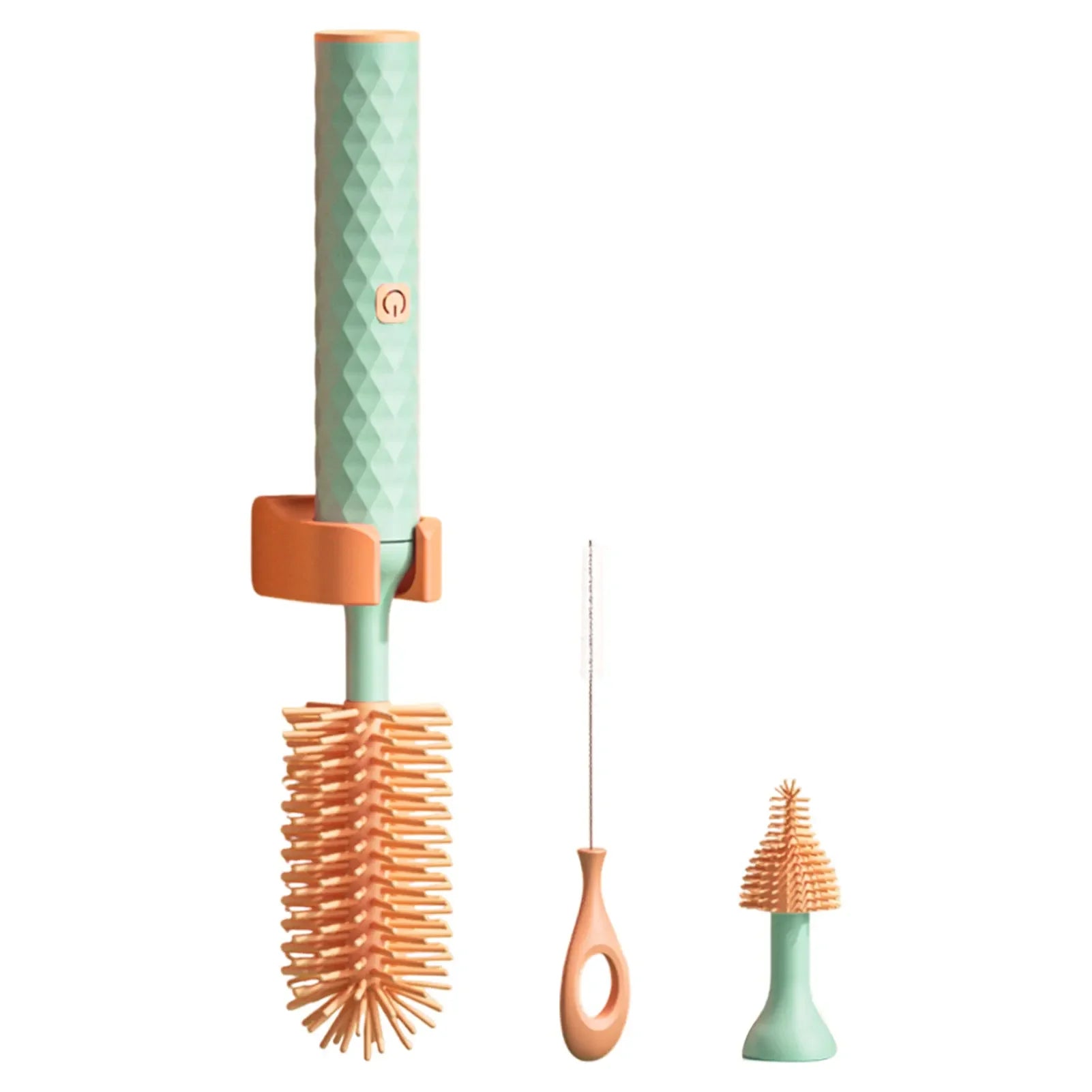 Portable 360 Silicone Bottle Washer Brush Travel Cleaner Set Electric Baby Bottle Cleaning Brush