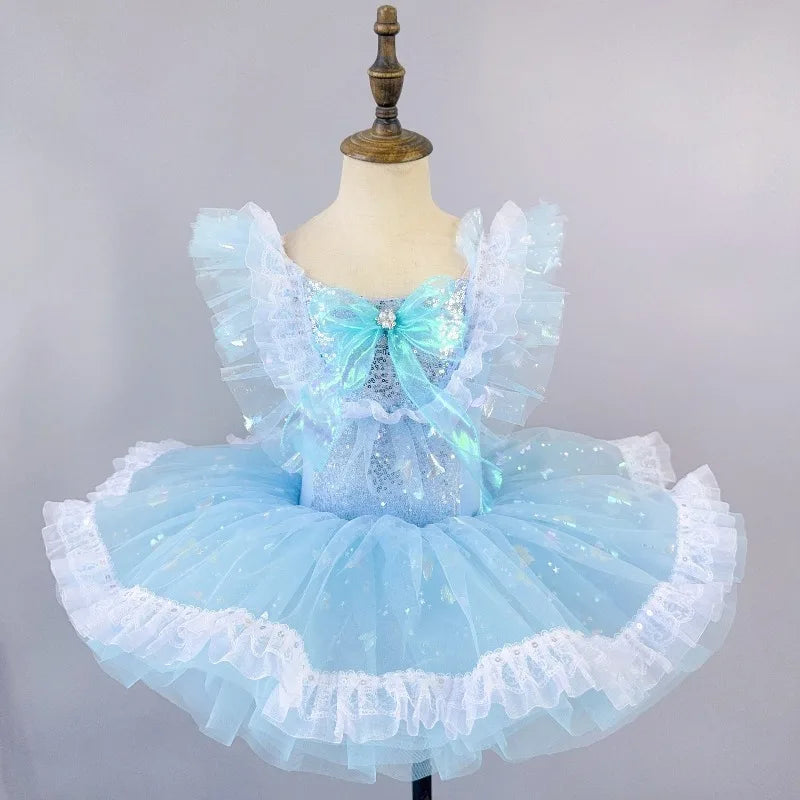 Girls Ballet Performance Costume Vestidos Dance Wear Kids Tutu Ballet Dress Stage Outfit Summer Fashion Princess Dresses