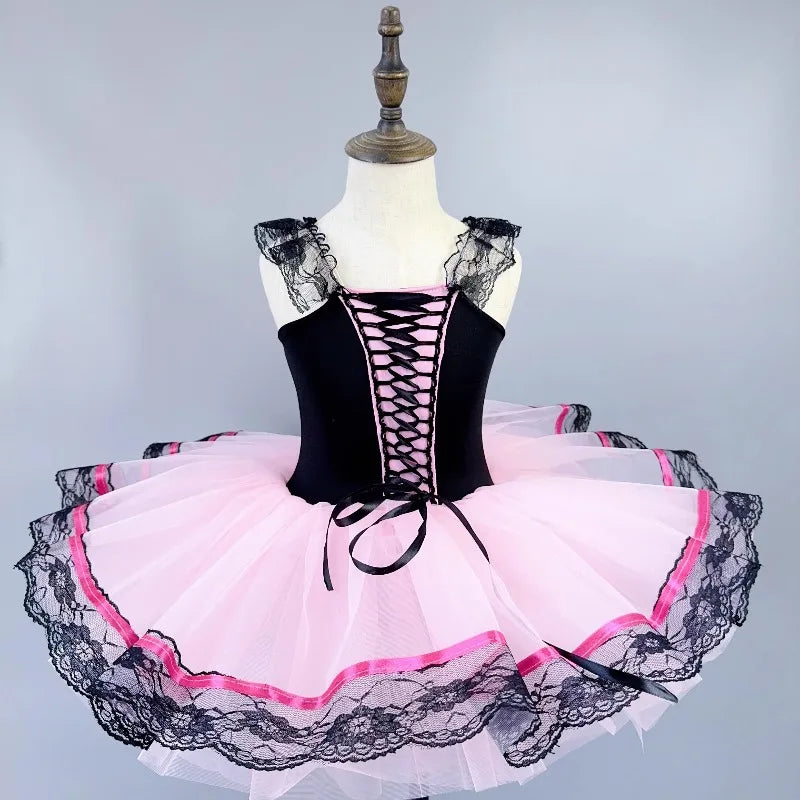 Girls Ballet Performance Costume Vestidos Dance Wear Kids Tutu Ballet Dress Stage Outfit Summer Fashion Princess Dresses