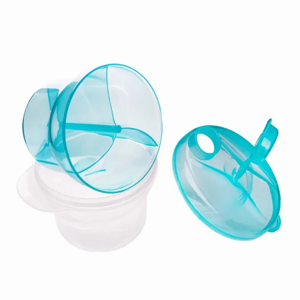 3-grid Portable Formula Dispenser for Infant Formula, Free of Bisphenol A, Outdoor Baby Food Storage Box