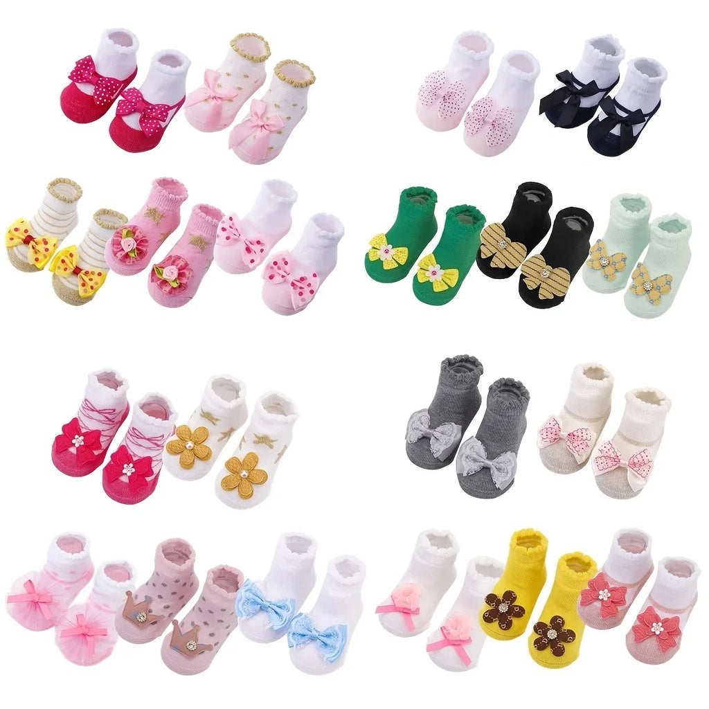 Chaussettes Bébé – Anti-glisse Courtes
