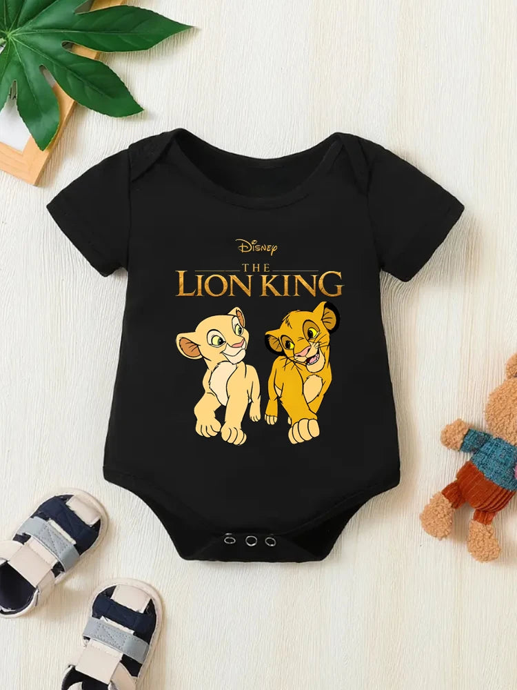 Body Bébé Le Roi Lion – Barboteuse Cartoon Manches Courtes
