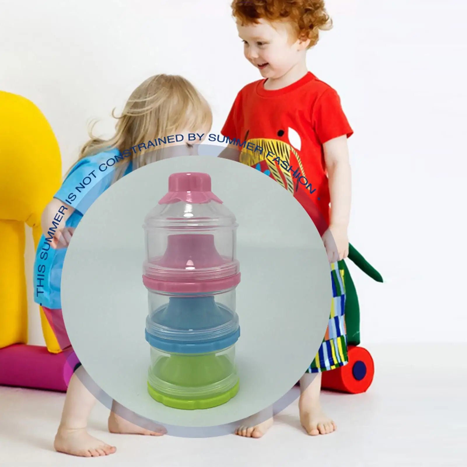 3 Layers Baby Milk Powder Pots Formula Dispenser Milk Powder Formula Dispenser Container Pot Box for Travel
