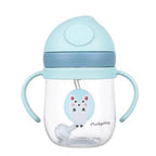 MAMIJOY  BY01 Kids Water Sippy Cup Creative Cartoon Baby Feeding Cups with Straws Leakproof Water Bottles Outdoor Childrens Cup