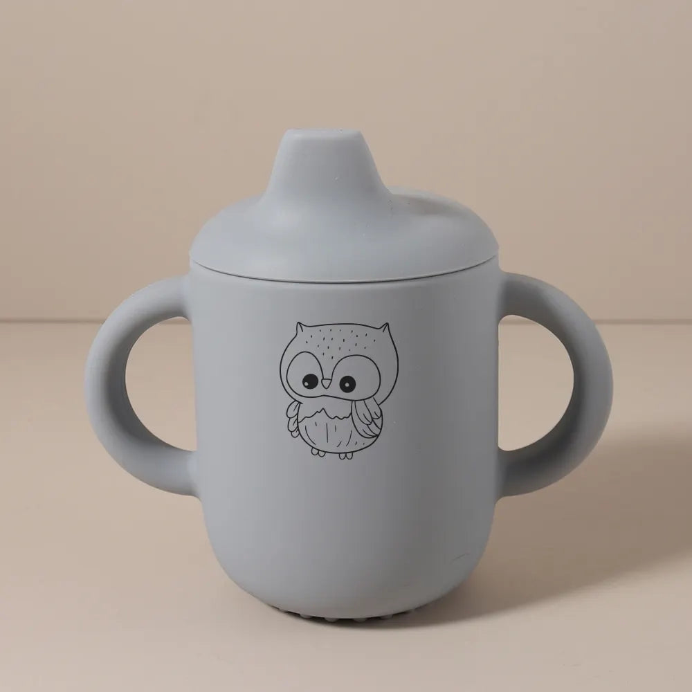 1PC Personalized Customization Name Pattern Silicone Sippy Cup for Babies/Toddlers Baby Cups Custom Water Bottle