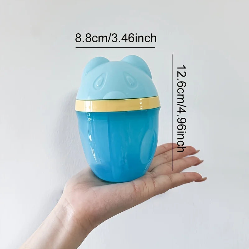 3-Compartment Portable Baby Food Storage Box, Essential Grain Storage for Babies, Travel Cartoon Mini Portable Snack Dispenser
