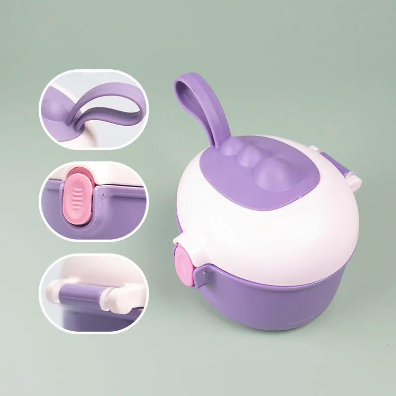 1pc Baby Milk Powder Box 220/440 ML Travel Portable Food Storage Box Safely Sealed Milk Powder Jar With Spoon Bpa Free