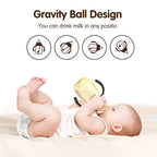 300ML PP Baby Feeding Bottle Children with Gravity Ball Learning Cup 2-4 Years Kids Water Cup Multifunctional Children Bottle