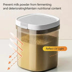 Three-in-one infant formula milk powder storage container  Magnetic key sealed fresh and multi-capacity