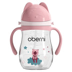 Oberni 270ml Tritan Kindergarten Baby Water Cup Leak Proof Gravity Ball Cute Baby Water Bottle For School