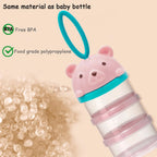 4-layer portable compartmental milk powder box, baby fruit complementary food box, very suitable for outdoor use