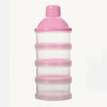 4 Layer Portable Grid Formula Milk Powder Dispenser Baby Accessories Plastic Cereal Food Container Infant Feeding Storage Box