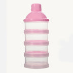 4 Layer Portable Grid Formula Milk Powder Dispenser Baby Accessories Plastic Cereal Food Container Infant Feeding Storage Box