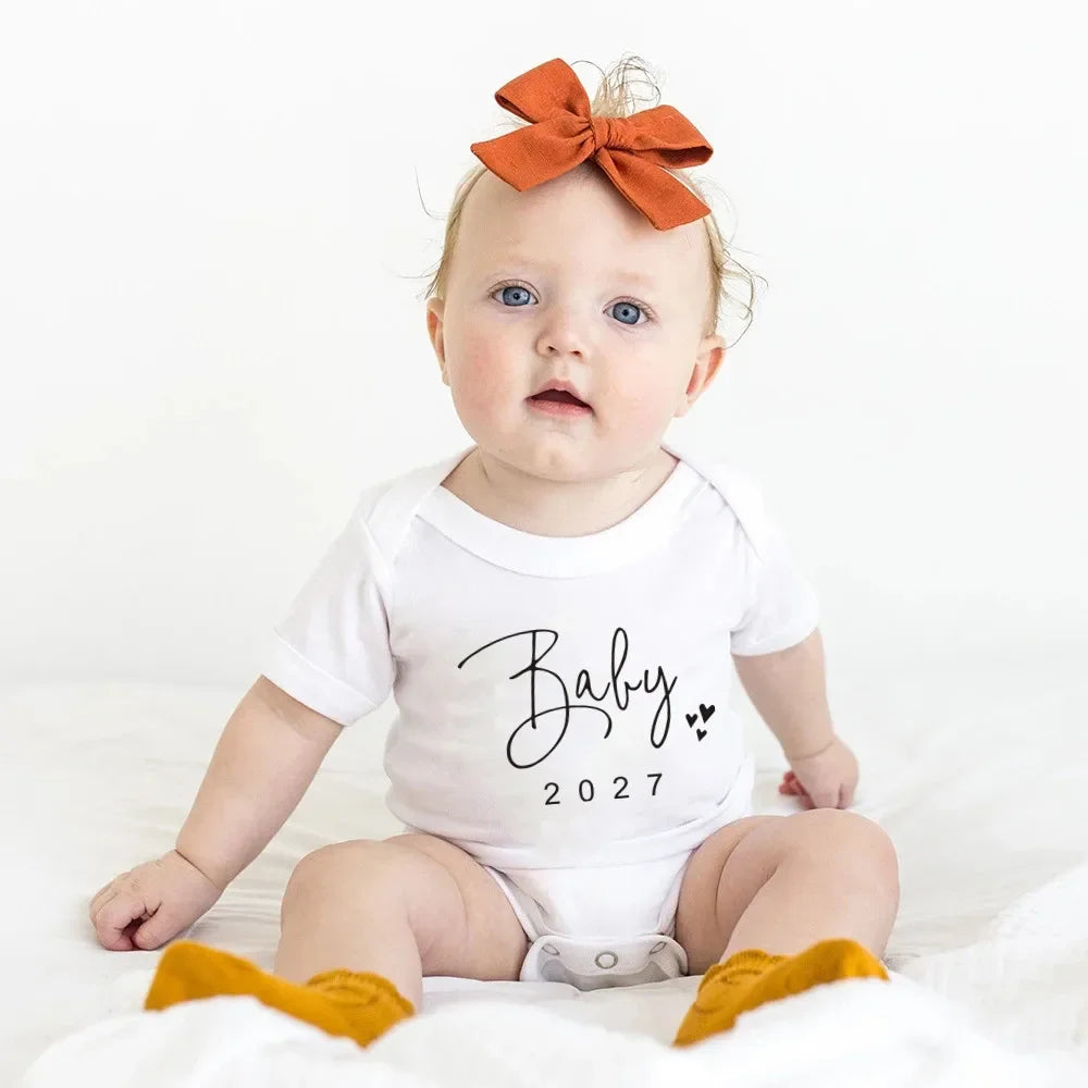 Body Bébé "Baby Coming Soon 2027" – Annonce de Grossesse Originale