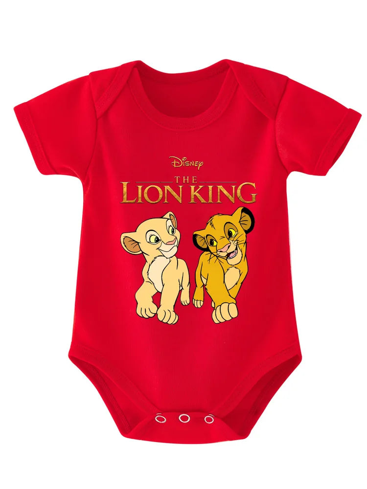 Body Bébé Le Roi Lion – Barboteuse Cartoon Manches Courtes