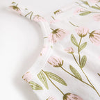 Body Bébé Fille Été – Combinaison Fleurie Sans Manches avec Bandeau