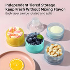 Portable Baby Formula Milk Powder Box Small Size Food Storage Container Sealed Baby Food Organizer for Outings And Solid Foods