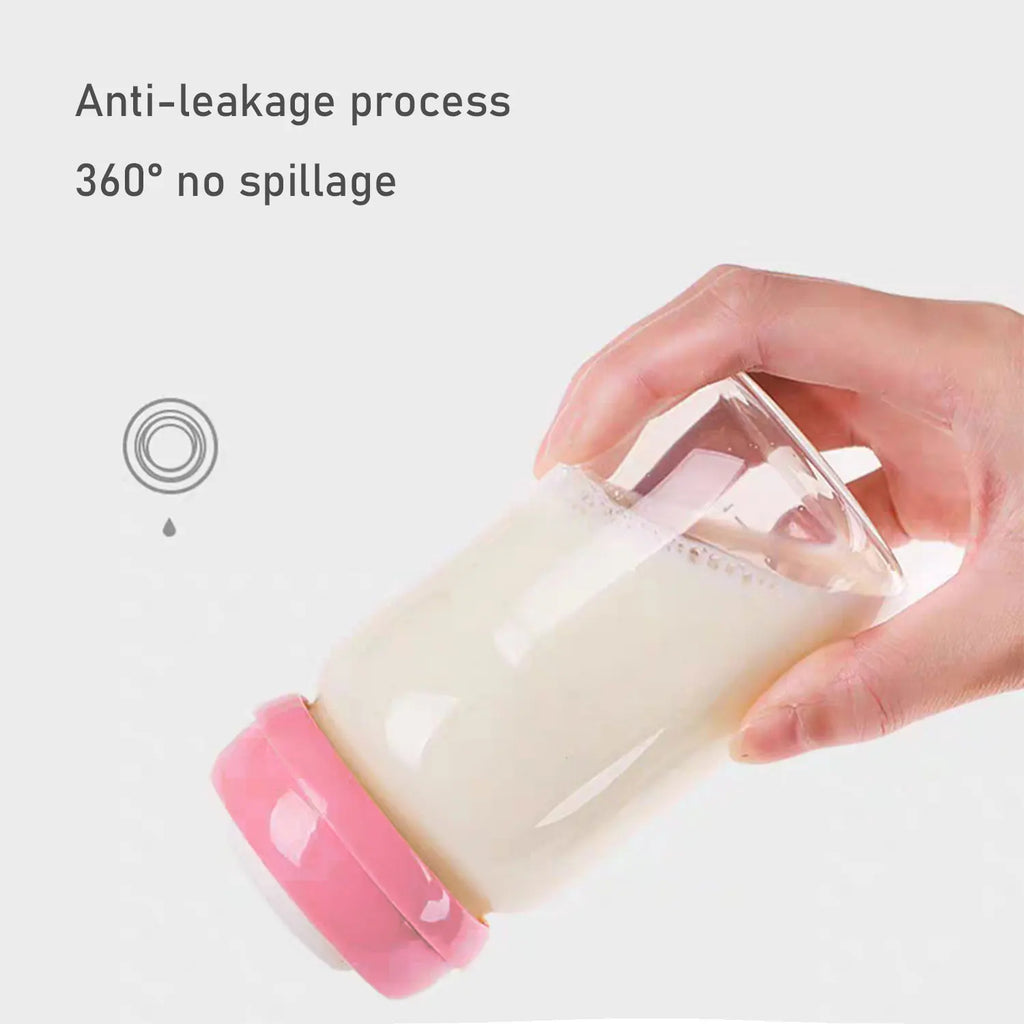 125ml infant PP fresh feeding bottle, standard mouth breast milk bottle, refrigerated storage bottle, drop-proof and leak-proof
