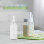 4Pcs Newborn Milk Bottle Disposable Baby Bottles Heat Resistant Plastic Feeding Bottle with Scale for Infants 0-3 Months