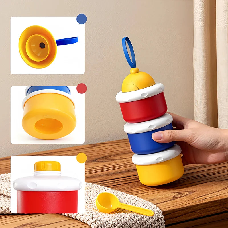 Boîte doseuse lait en poudre 3 niveaux