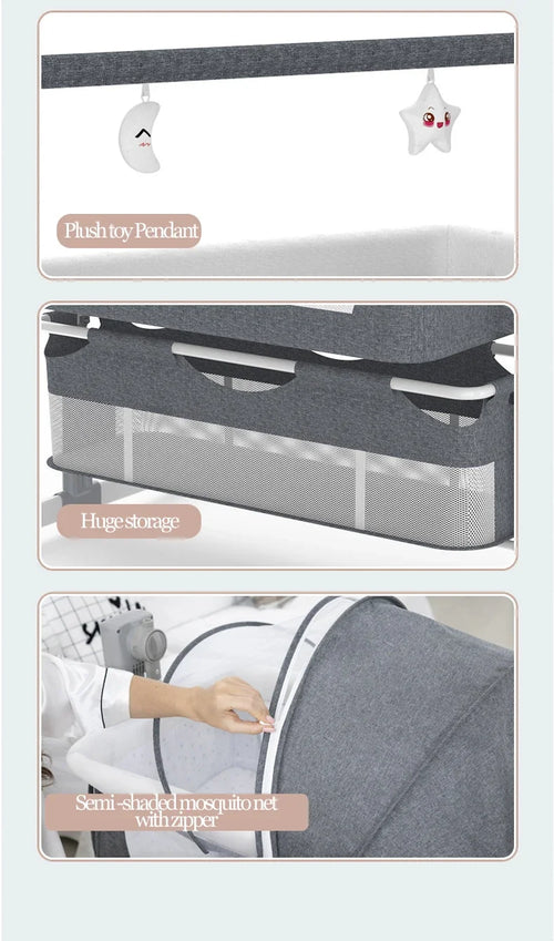 Berceau Bébé Électrique – Balancelle Automatique pour Nouveau-Né
