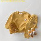 Ensemble Bébé Velours – Capuche & Pantalon