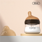 Newborn Baby Bottles Anti-Choke Glass Feeding Bottle Wide Caliber Imitation Breast Infant Nursing Bottle With BPA-Free