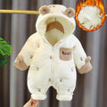 Combinaison bébé hiver chaude à capuche – doublure polaire
