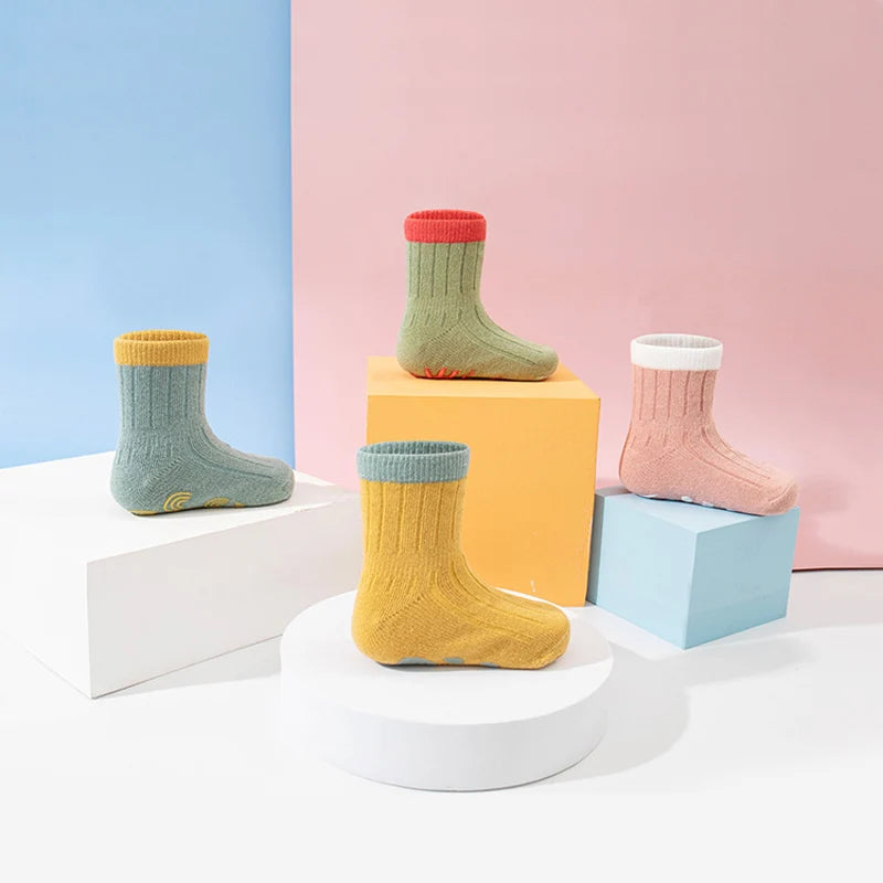 Chaussettes Bébé – Antidérapantes 5 paires