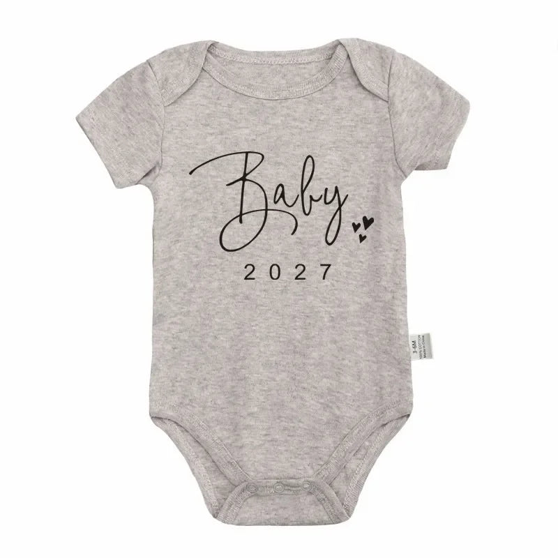 Body Bébé "Baby Coming Soon 2027" – Annonce de Grossesse Originale